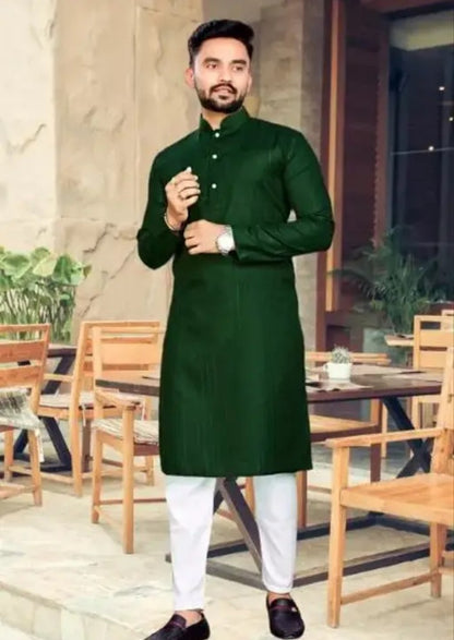 Fancy Men Kurta Sets/Men Kurta Set/kurta with pajama for mens/Mens Straigth Kurta Pyjama Combo Set