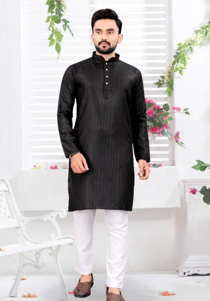 Fancy Men Kurta Sets/Men Kurta Set/kurta with pajama for mens/Mens Straigth Kurta Pyjama Combo Set