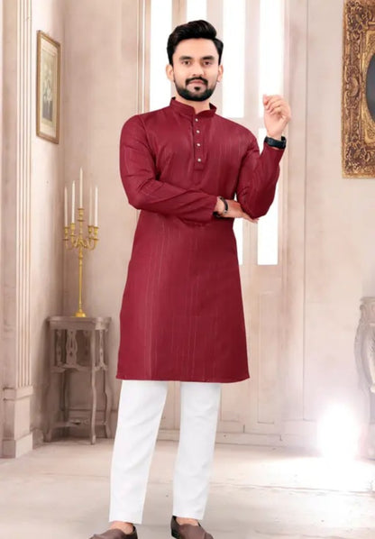 Fancy Men Kurta Sets/Men Kurta Set/kurta with pajama for mens/Mens Straigth Kurta Pyjama Combo Set