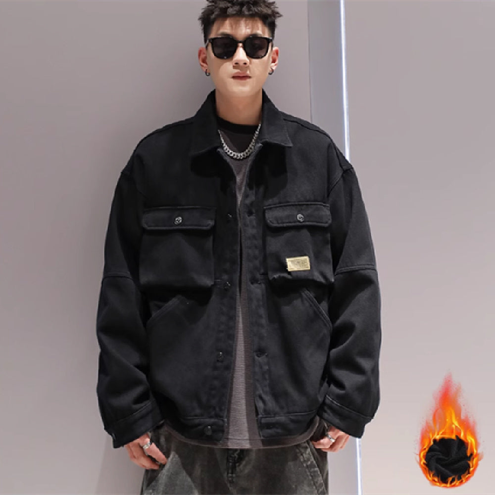 Motorcycle Loose Workwear Warm Jacket