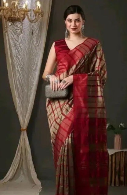 cotton silk saree with blouse